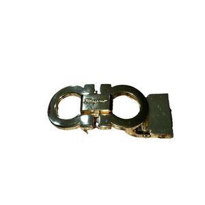 Salvatore  Ferragamo gold  Belt Buckle ONLY. Unisex For Movable Buckle Belts
